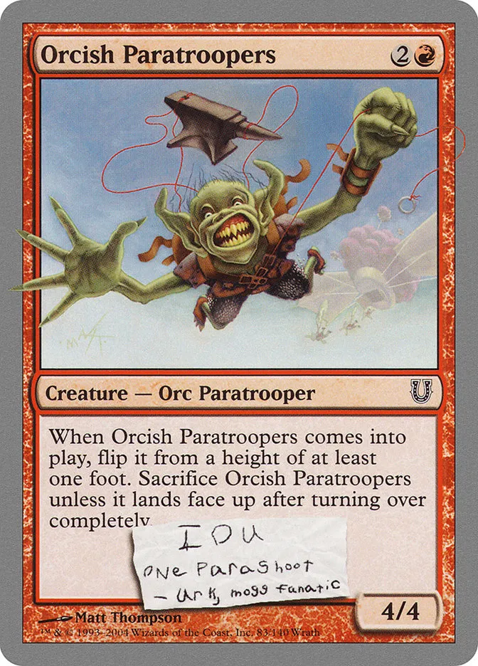 Orcish Paratroopers Front Face