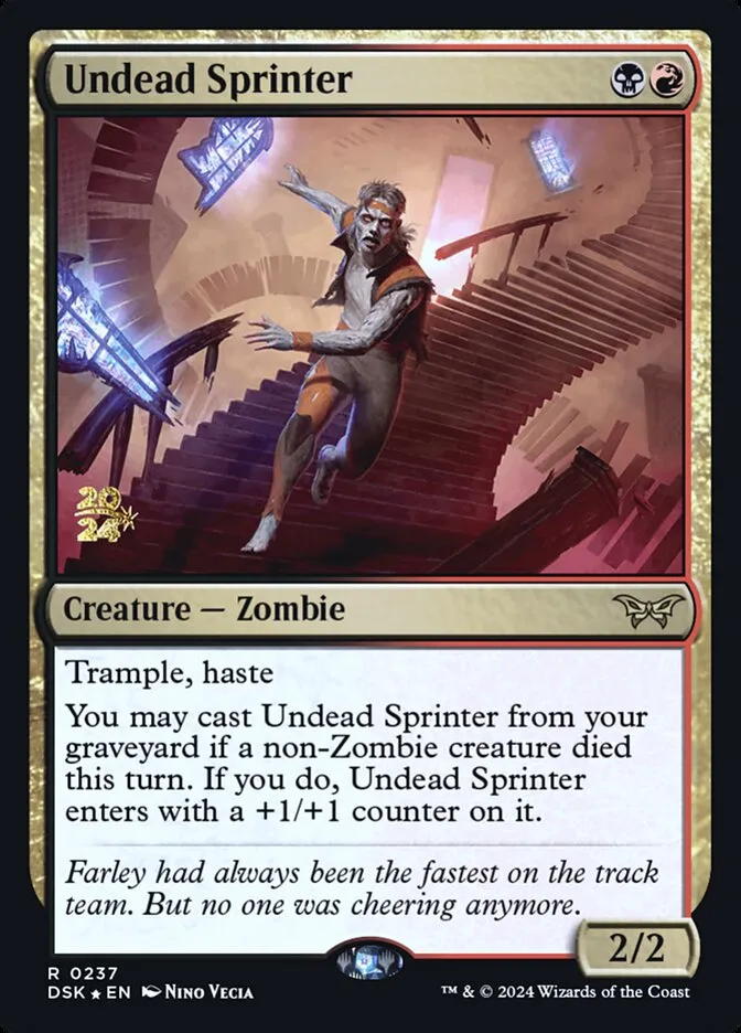 Undead Sprinter Front Face