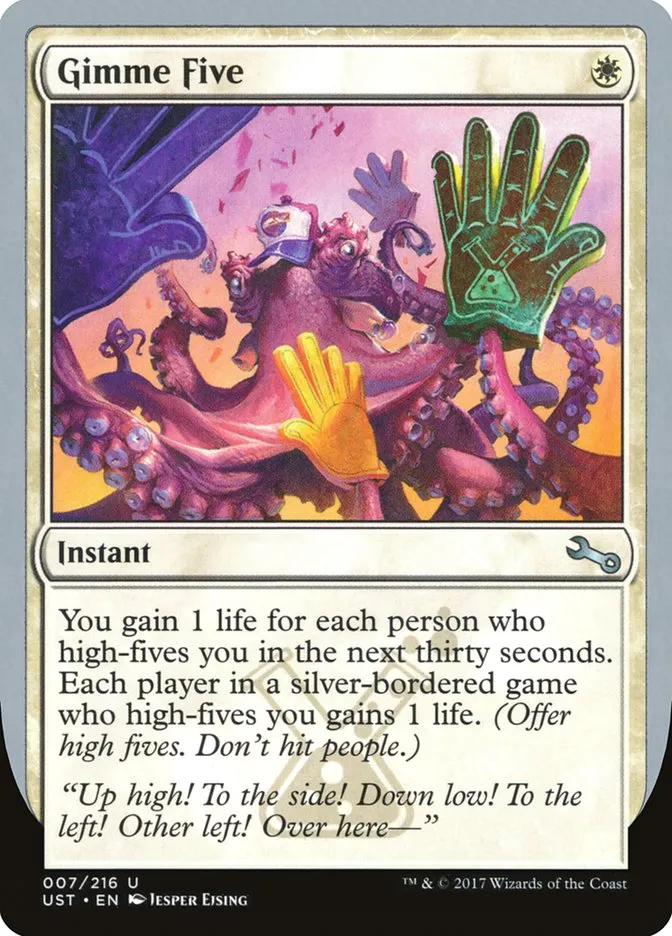 Gimme Five Front Face