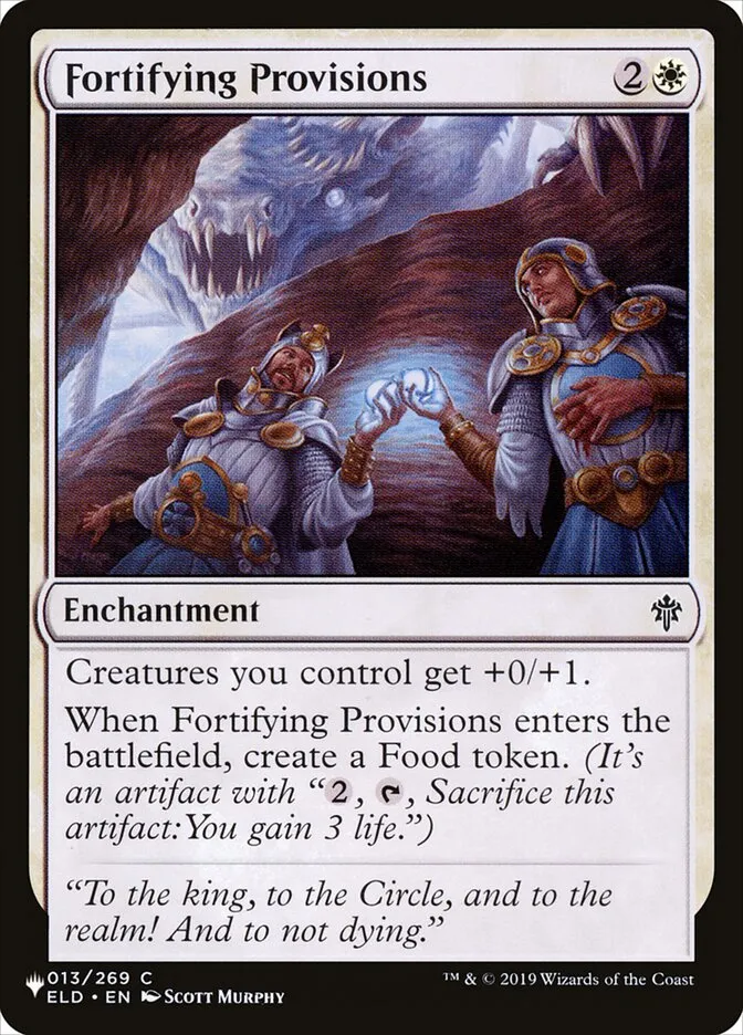Fortifying Provisions Front Face