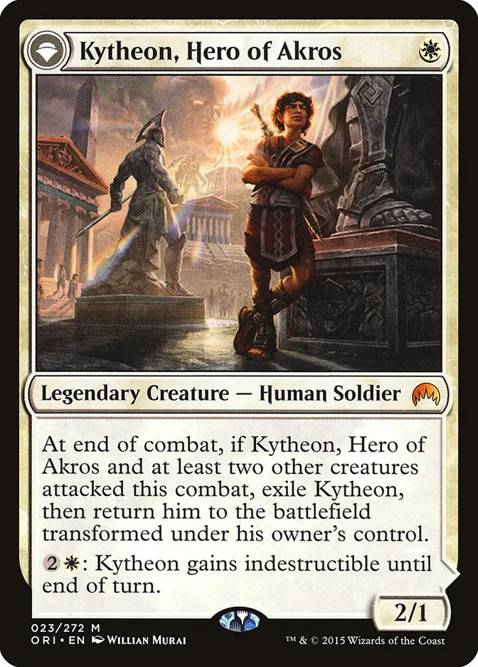 Kytheon, Hero of Akros // Gideon, Battle-Forged Front Face