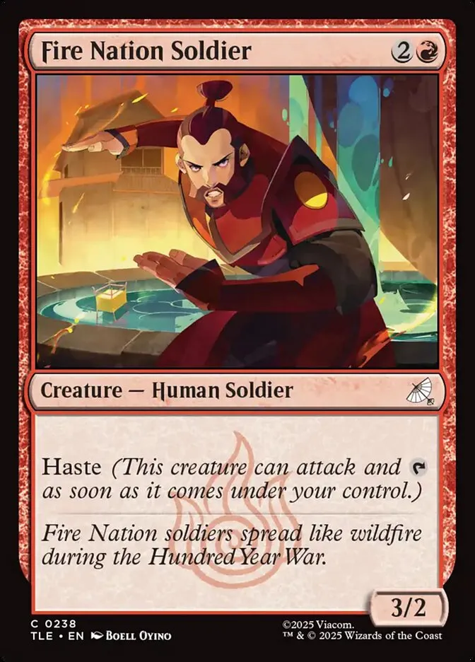 Fire Nation Soldier Front Face