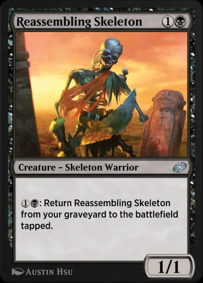 Reassembling Skeleton Front Face