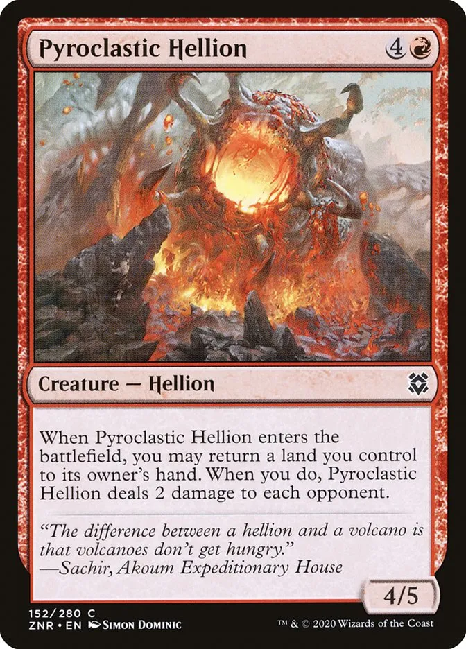 Pyroclastic Hellion Front Face