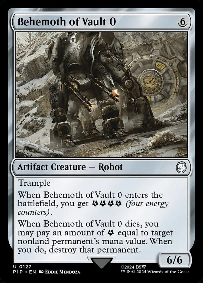 Behemoth of Vault 0 Front Face