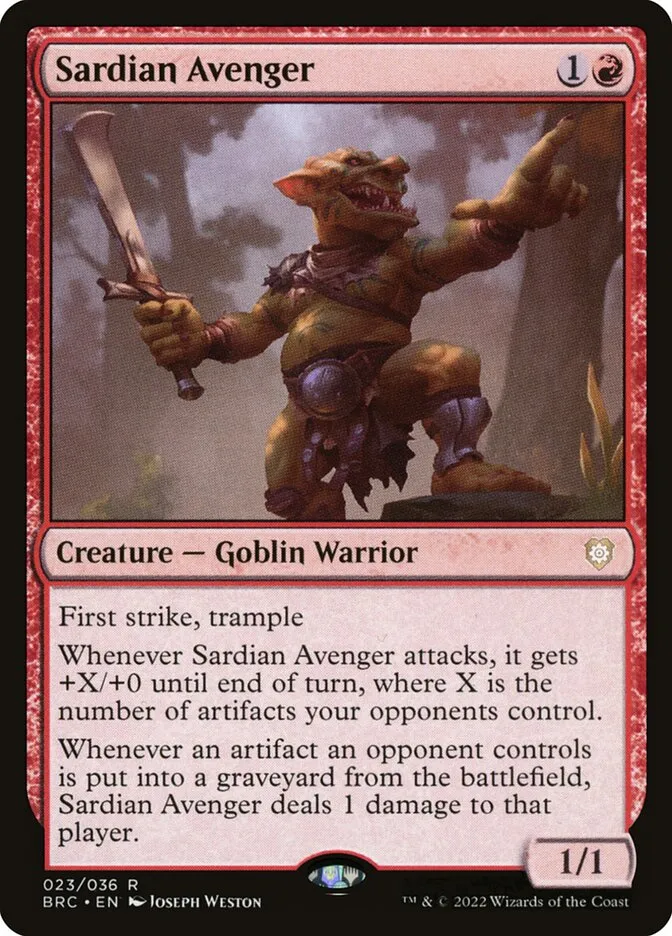 Sardian Avenger Front Face