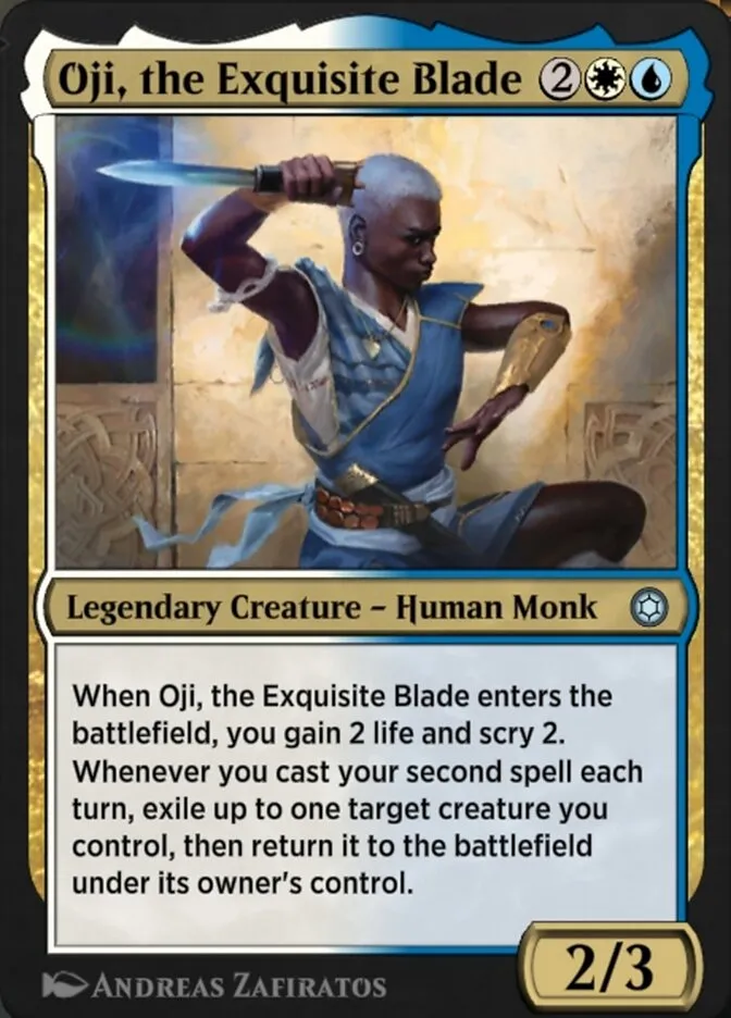 Oji, the Exquisite Blade Front Face