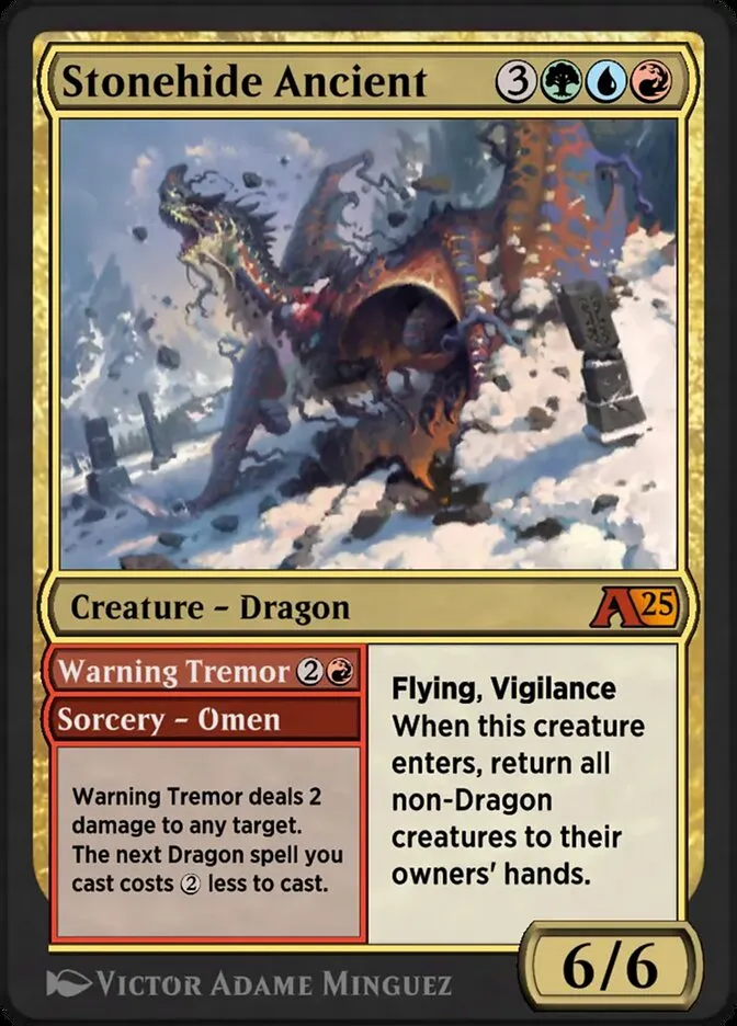 Stonehide Ancient // Warning Tremor Front Face