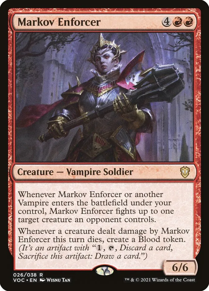 Markov Enforcer Front Face