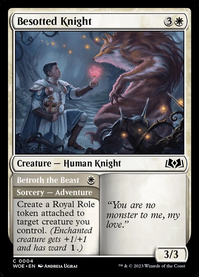 Besotted Knight // Betroth the Beast Front Face