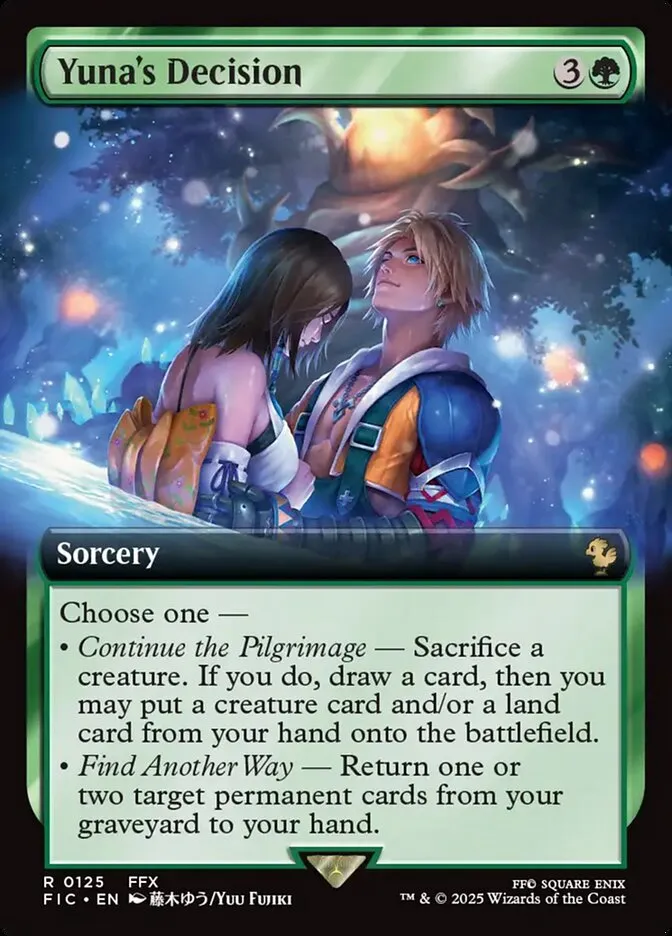 Yuna's Decision Front Face