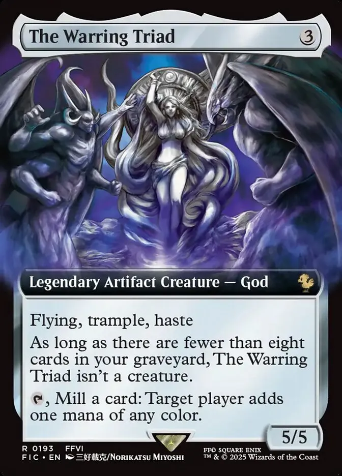 The Warring Triad Front Face