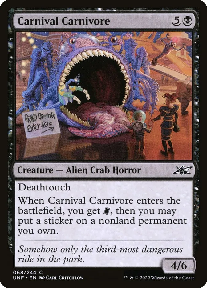 Carnival Carnivore Front Face