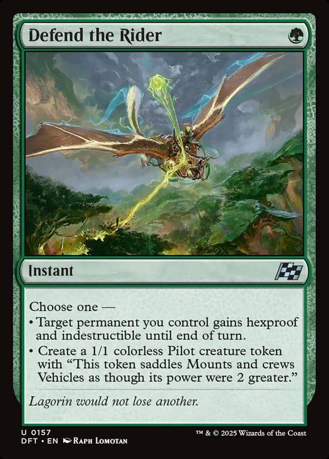 Defend the Rider Front Face