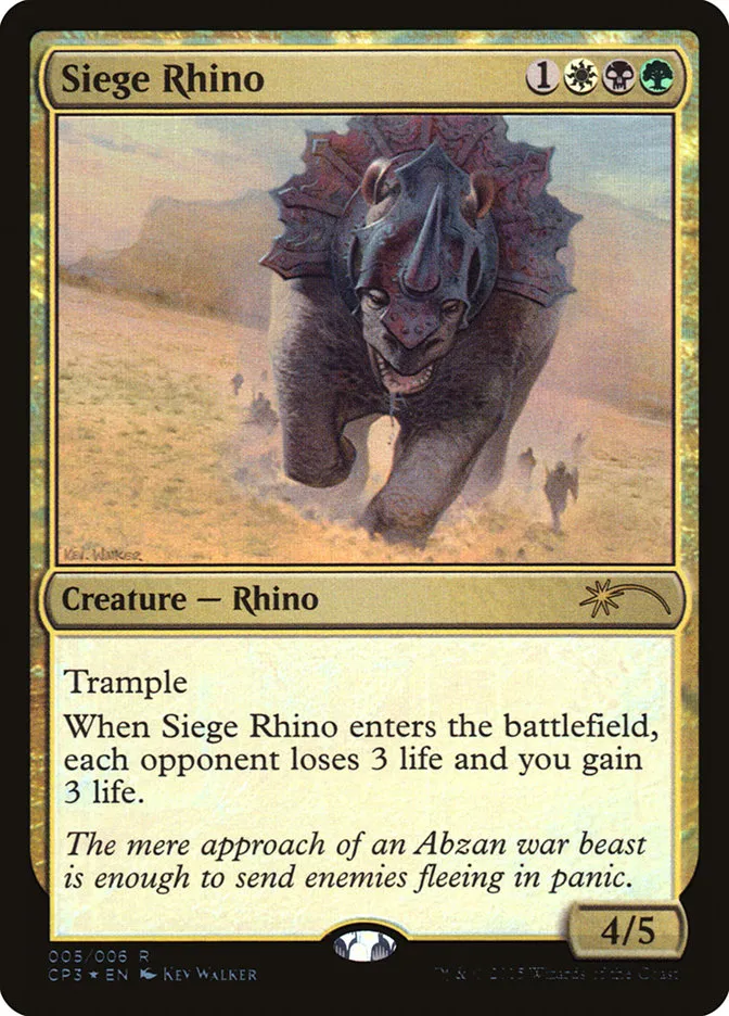 Siege Rhino Front Face