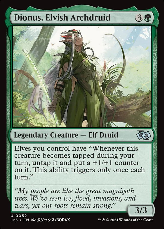 Dionus, Elvish Archdruid Front Face