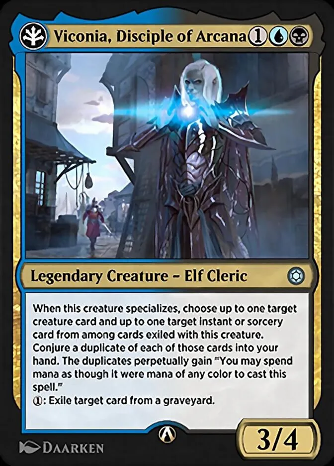 Viconia, Disciple of Arcana Front Face