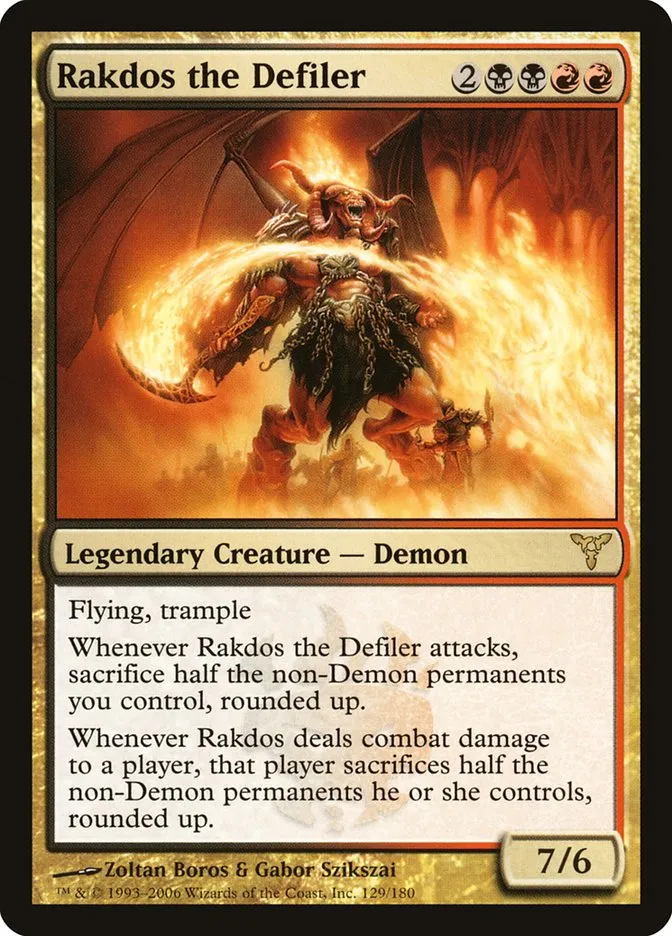Rakdos the Defiler Front Face