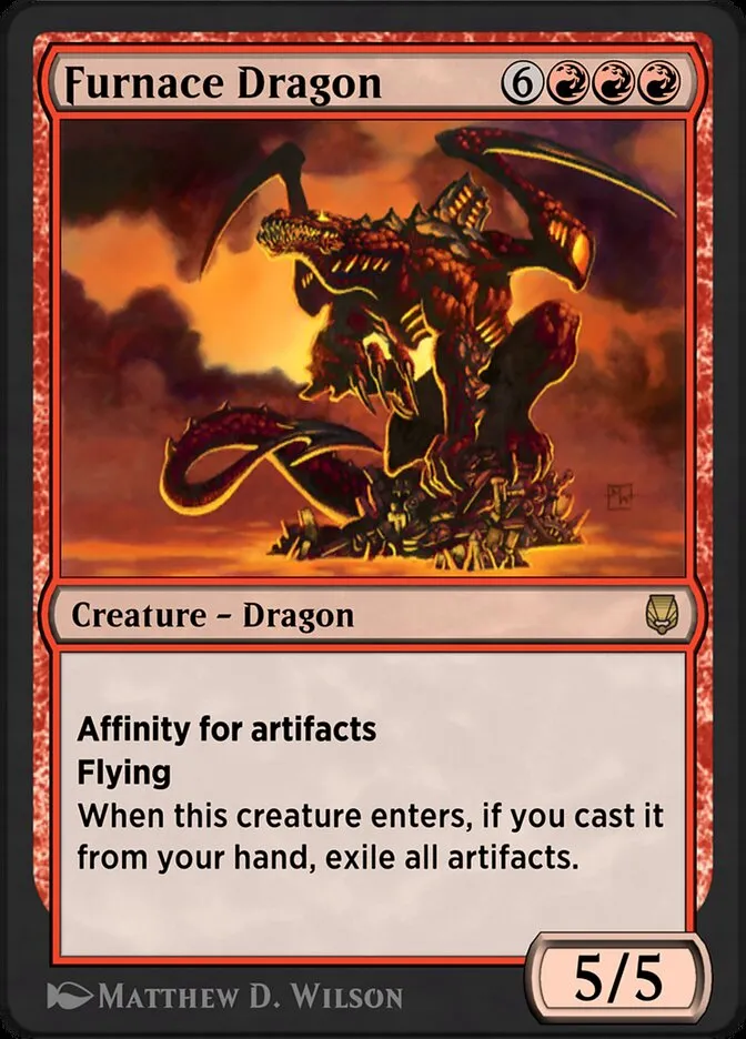 Furnace Dragon Front Face