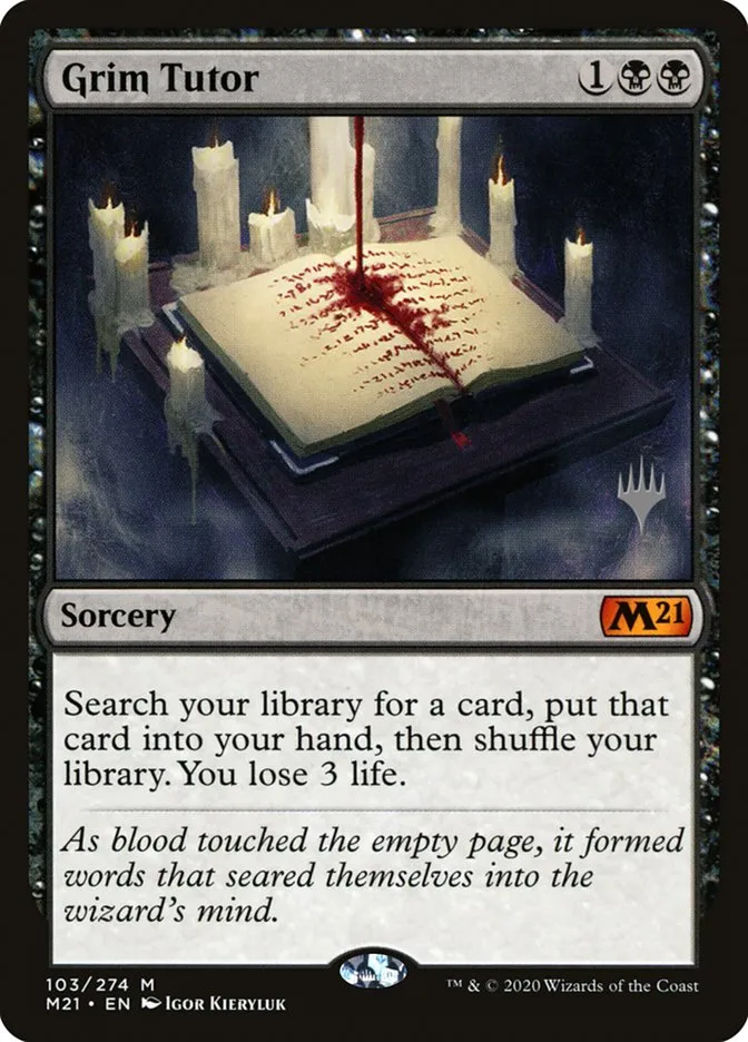Grim Tutor Front Face