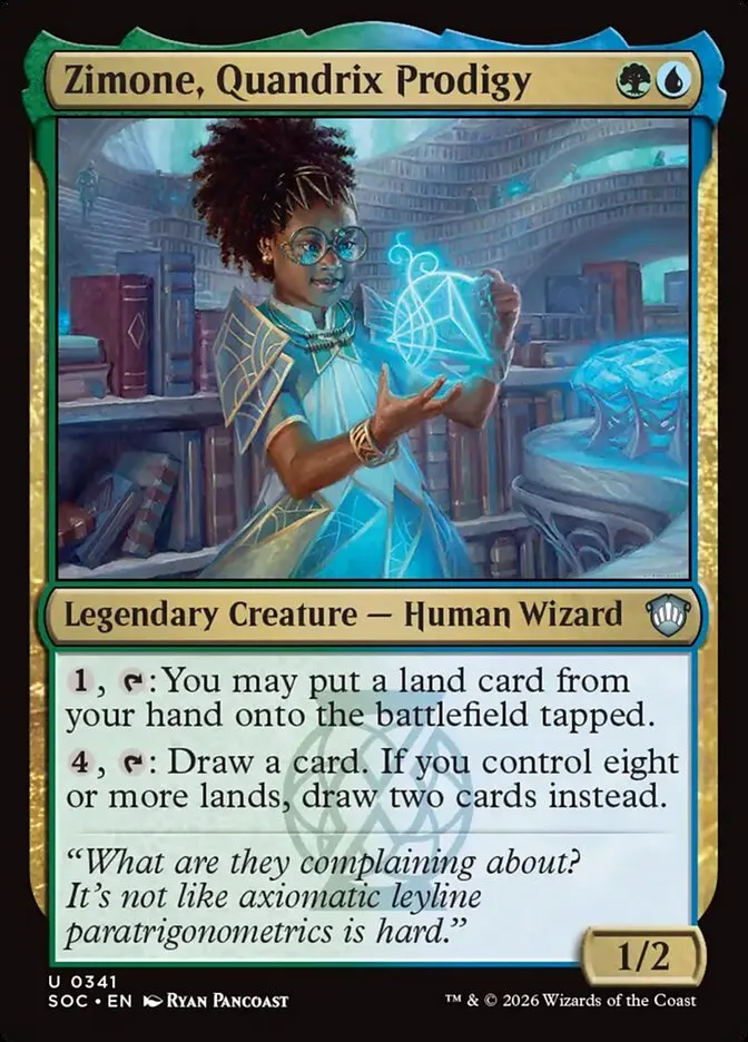 Zimone, Quandrix Prodigy Front Face