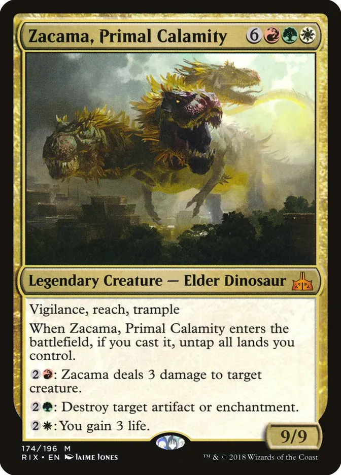 Zacama, Primal Calamity Front Face