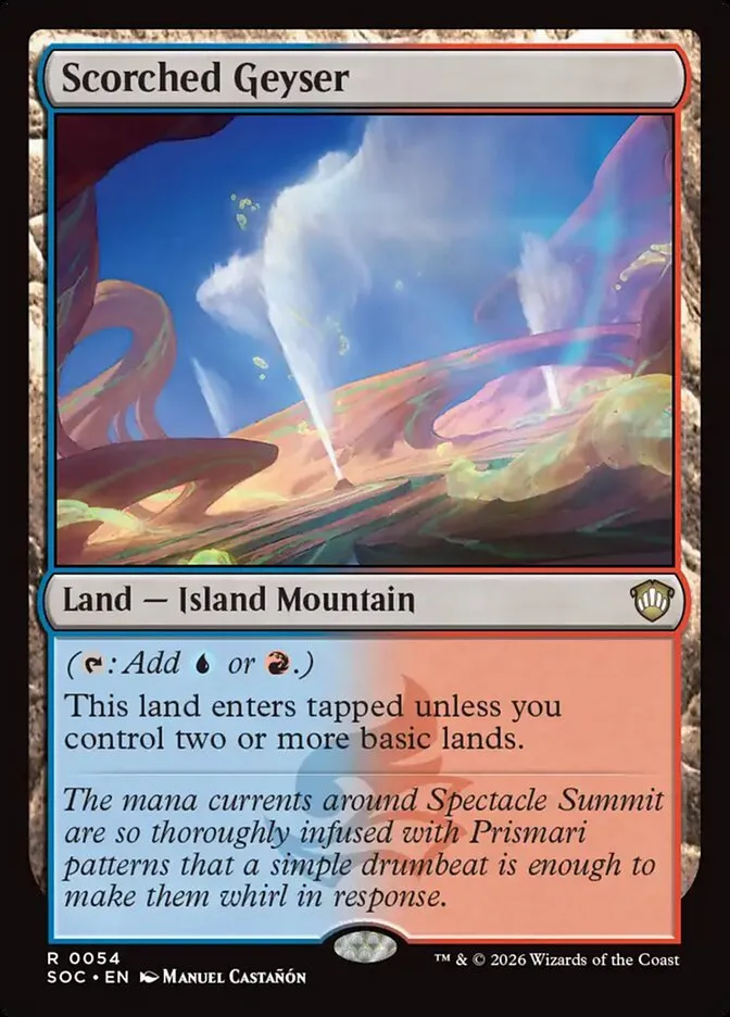 Scorched Geyser Front Face