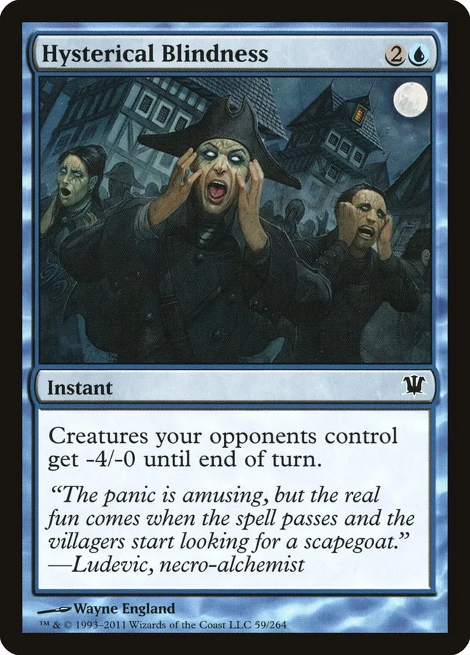 Hysterical Blindness Front Face