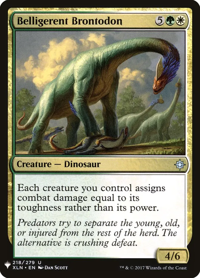 Belligerent Brontodon Front Face