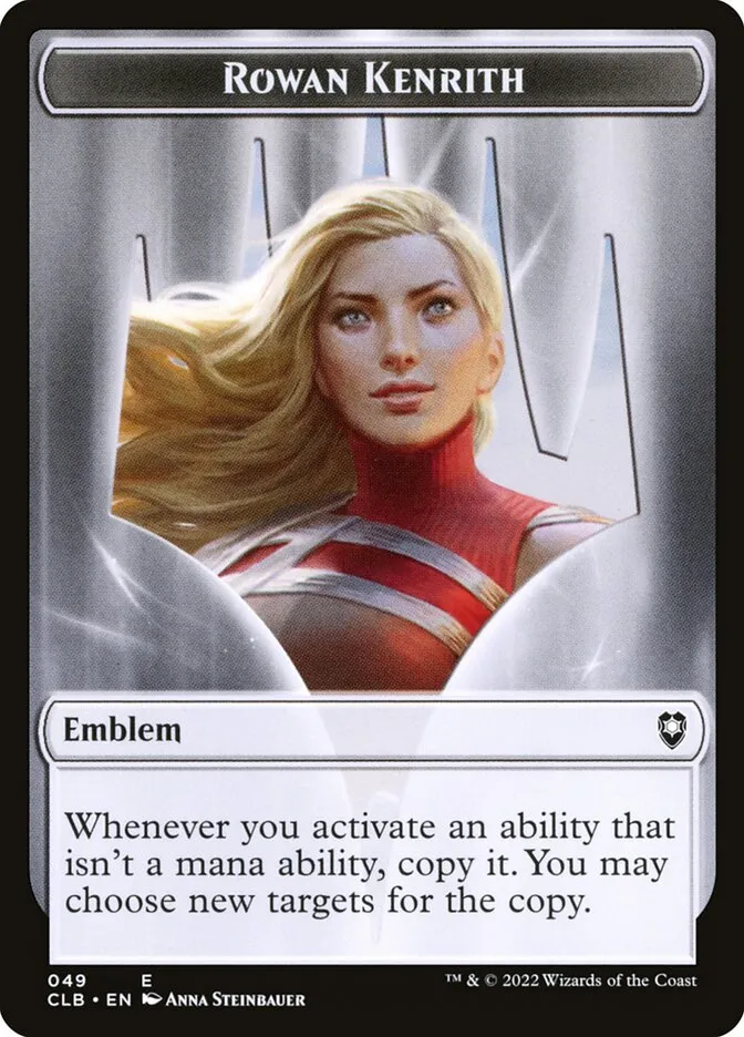 Rowan Kenrith Emblem Front Face