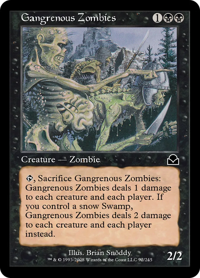 Gangrenous Zombies Front Face