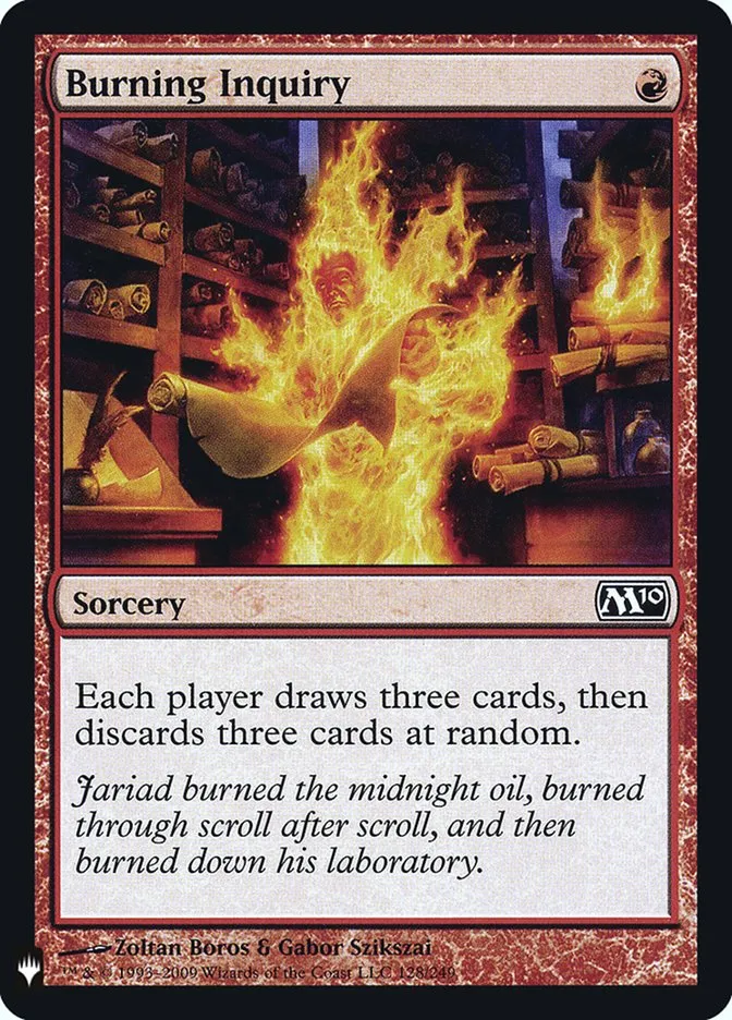 Burning Inquiry Front Face