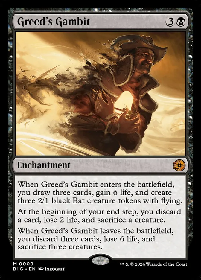 Greed's Gambit Front Face