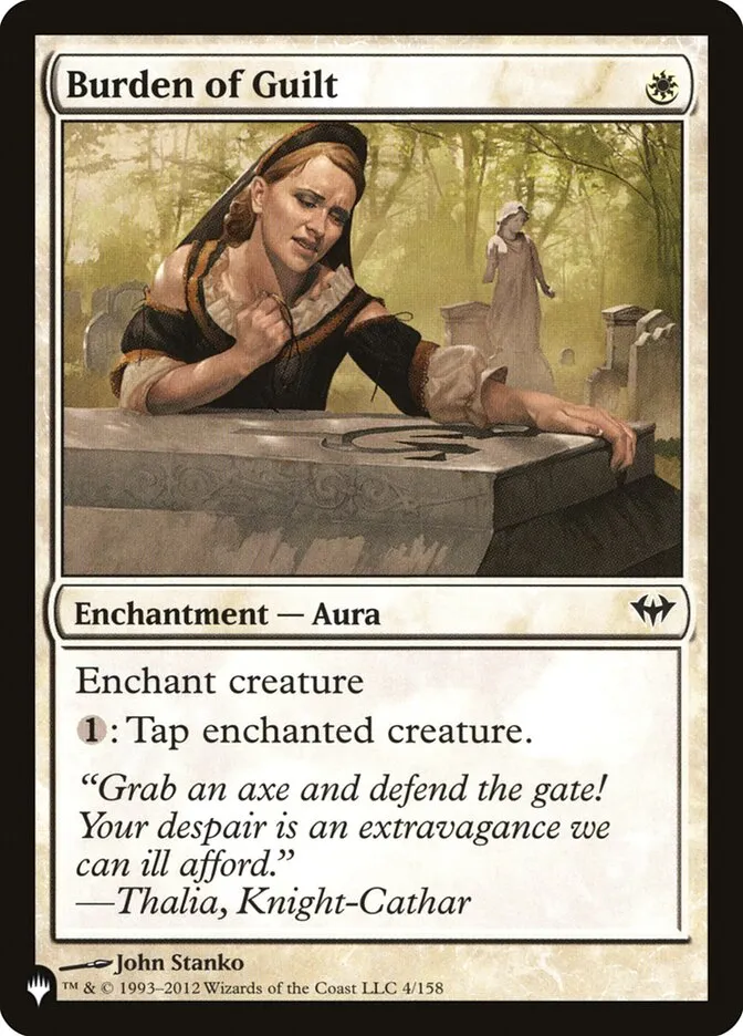 Burden of Guilt Front Face