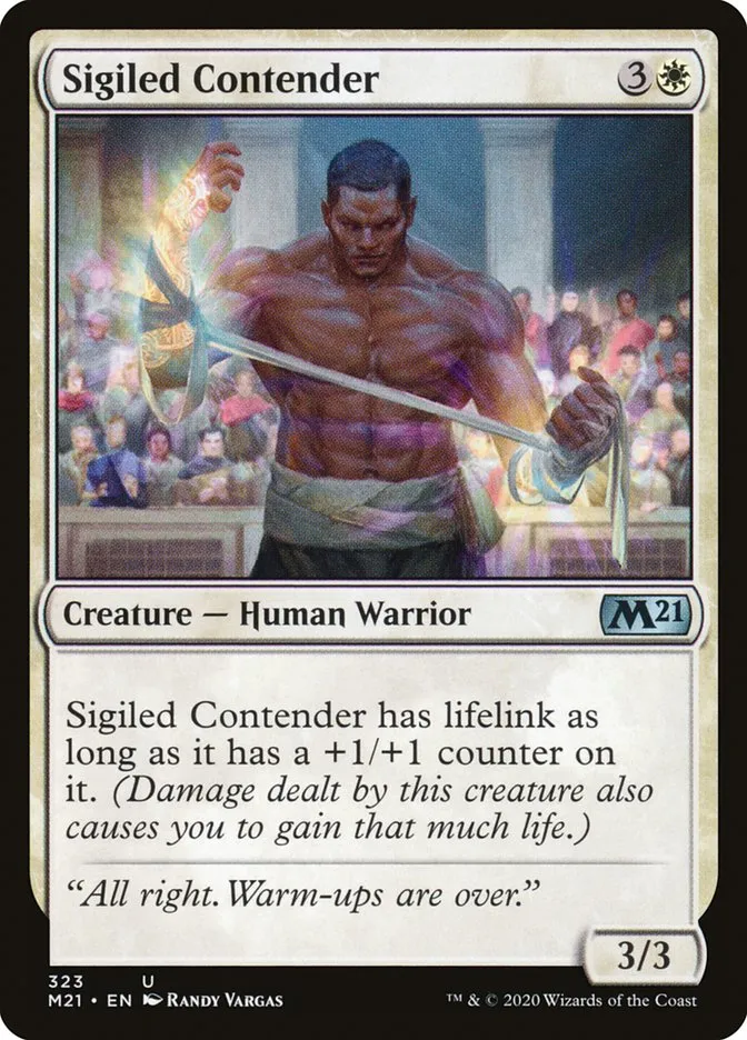 Sigiled Contender Front Face