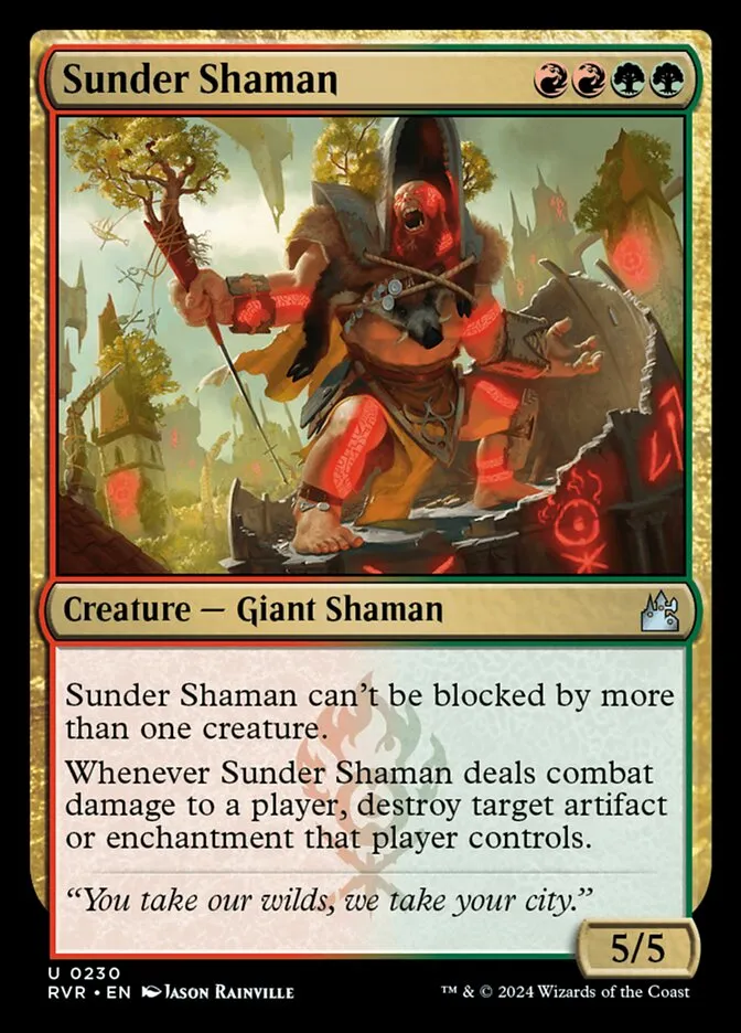 Sunder Shaman Front Face