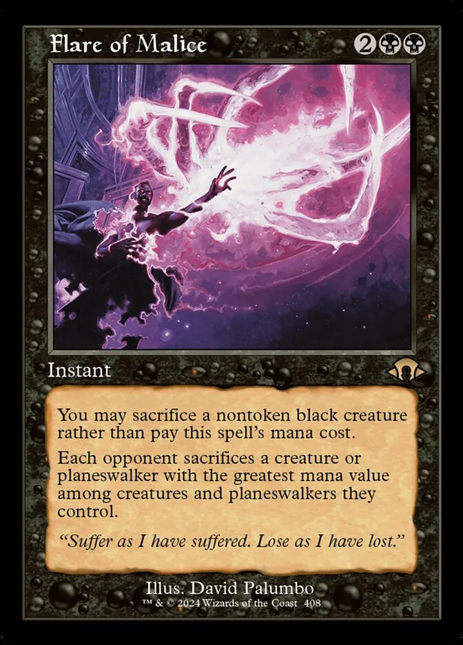 Flare of Malice Front Face