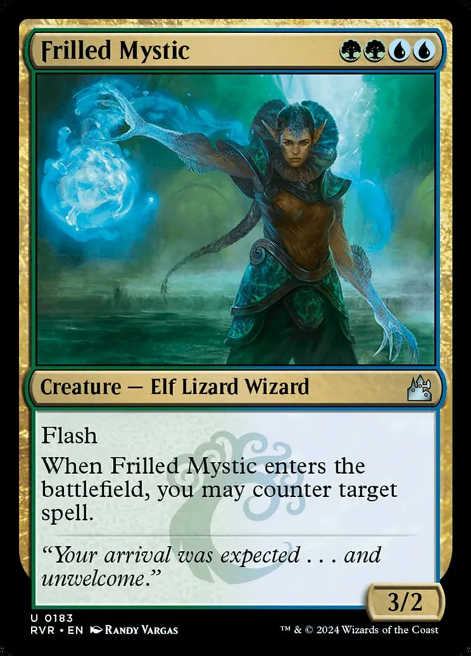 Frilled Mystic Front Face
