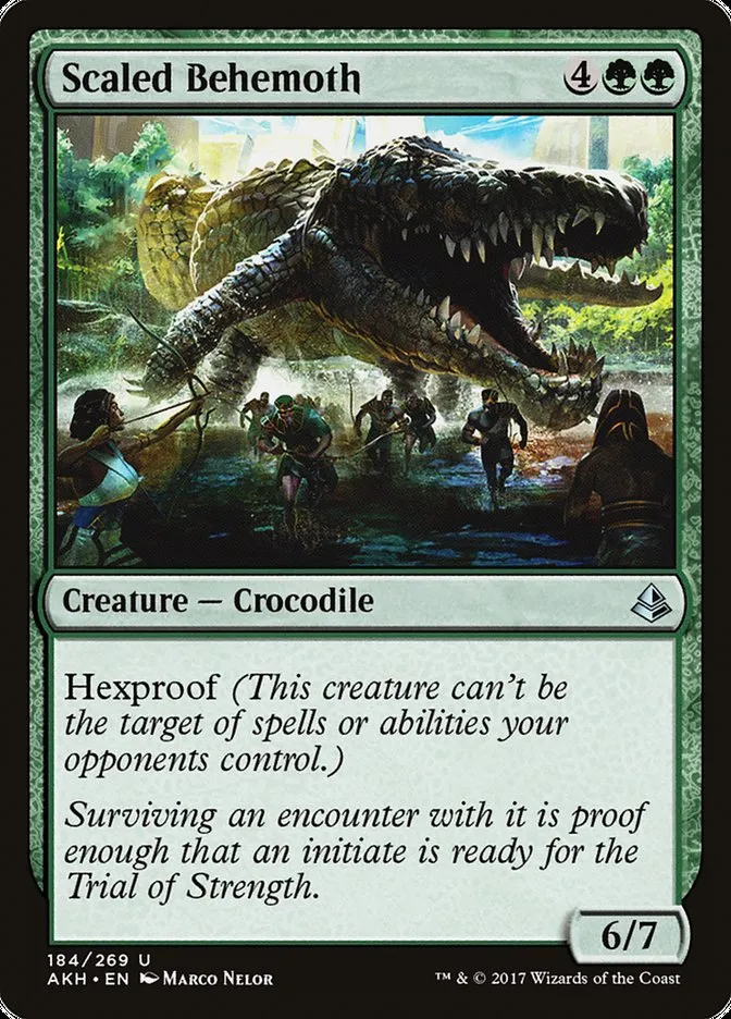 Scaled Behemoth Front Face
