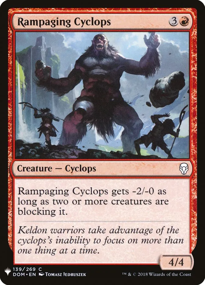 Rampaging Cyclops Front Face