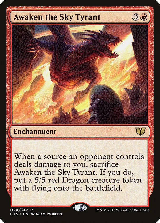 Awaken the Sky Tyrant Front Face