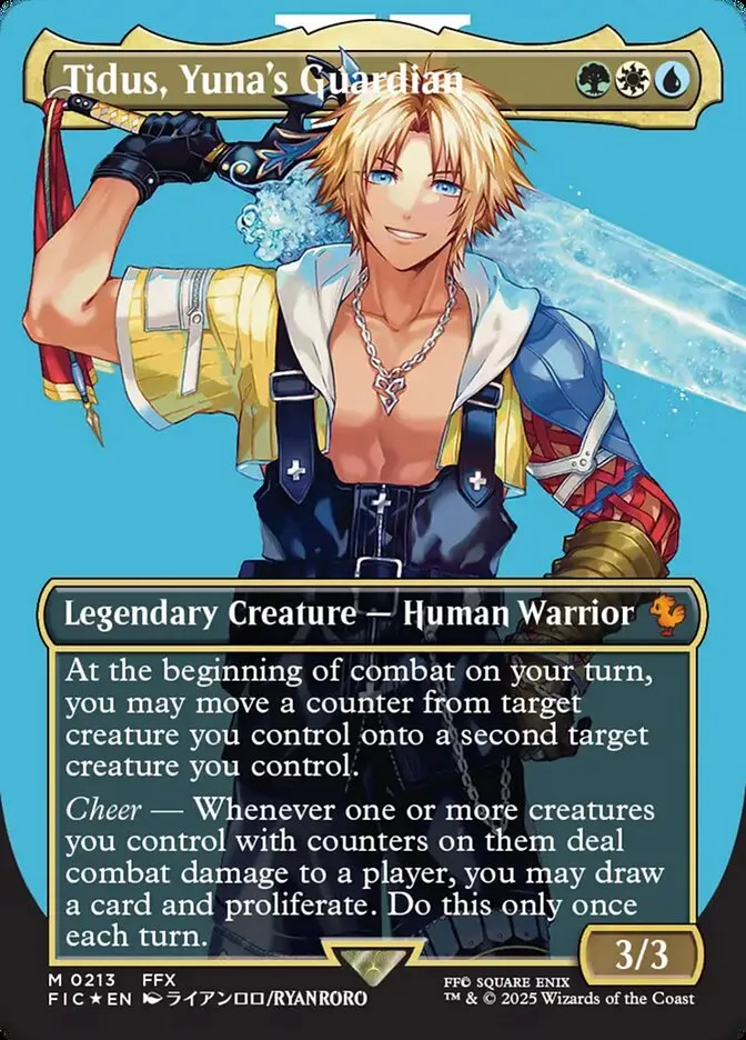 Tidus, Yuna's Guardian Front Face