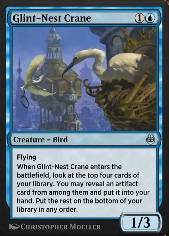 Glint-Nest Crane Front Face