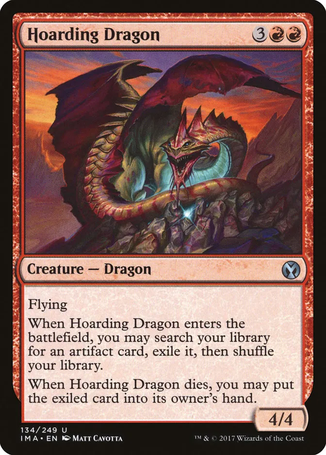 Hoarding Dragon Front Face
