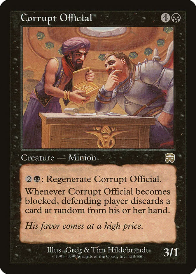 Corrupt Official Front Face