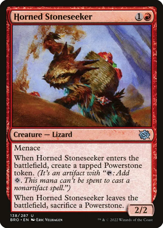 Horned Stoneseeker Front Face