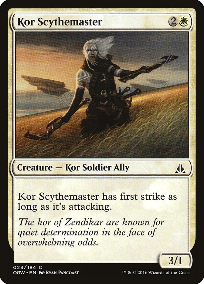 Kor Scythemaster Front Face
