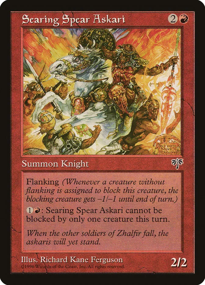 Searing Spear Askari Front Face