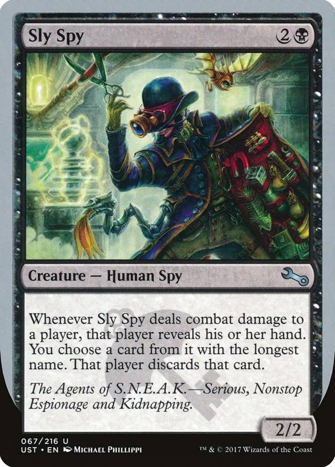 Sly Spy Front Face