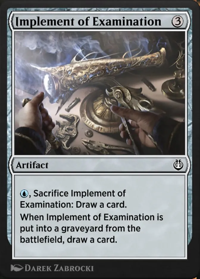 Implement of Examination Front Face